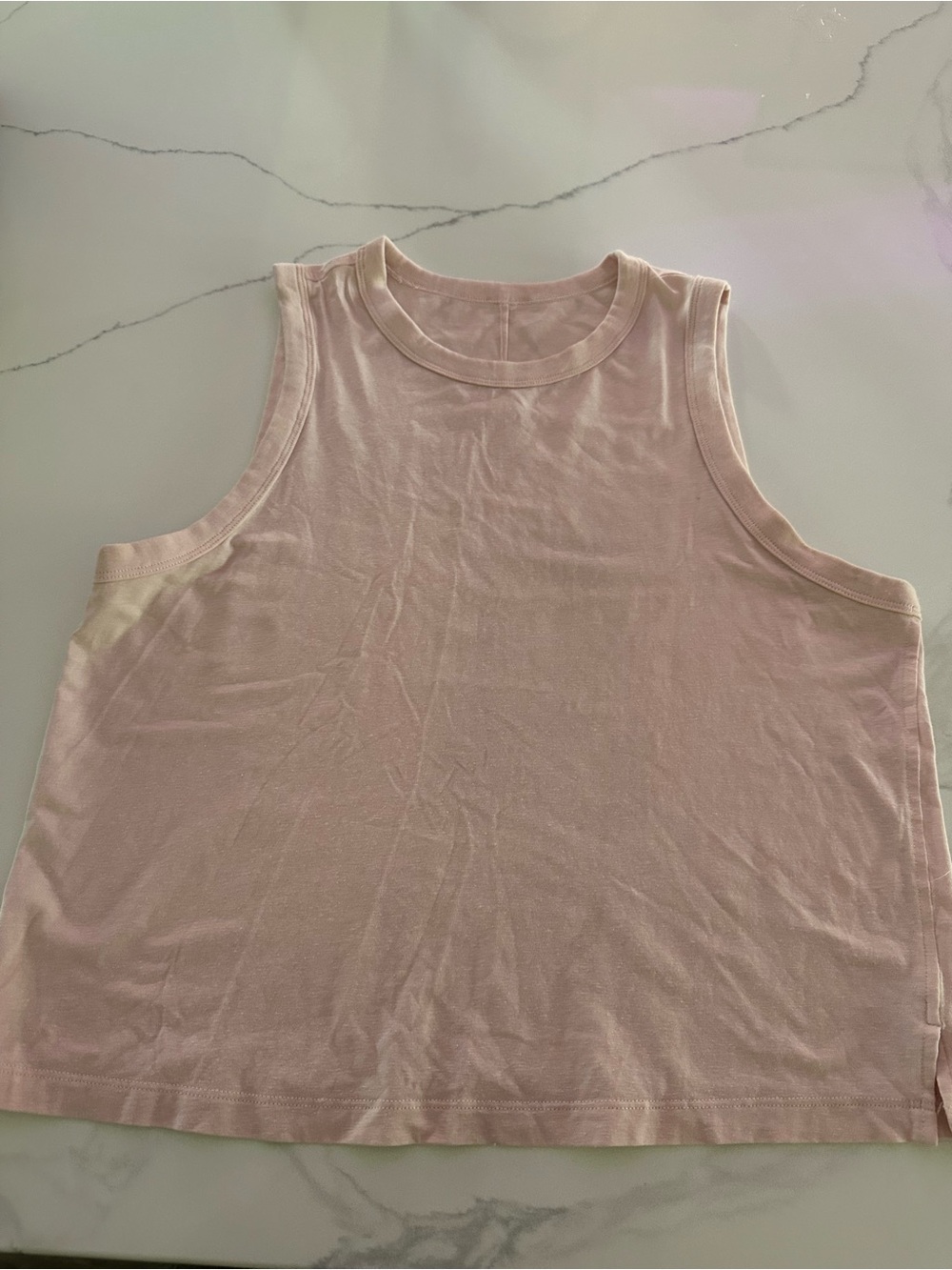 lululemon athletica Light Pink Crop Tank